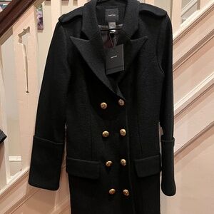 Smythe Boiled Wool Pea Coat Size Large